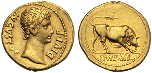 Augusto (27 a.C. - 14 d.C.), Aureo, ... 