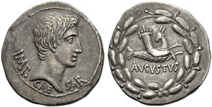 Augusto (27 a.C. - 14 d.C.), Tetradracma - ... 