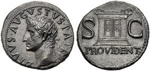 Divus Augustus (Tiberius, 14-37), As, Rome, ... 