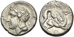 Lucania, Didrachm, Velia, c. 440-400 BC; AR ... 
