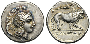 Lucania, Didramma, Velia, c. 300-280 a.C.; ... 