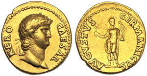 Nerone (54-68), Aureo, Roma, c. 64-68 d.C.; ... 