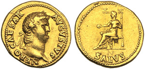 Nerone (54-68), Aureo, Roma, c. 65-66 d.C.; ... 