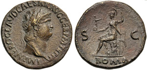 Nero (54-68), Sestertius, Rome, c. AD 66; AE ... 
