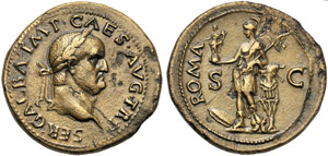 Galba (68-69), Sesterzio, Roma, c. Novembre ... 