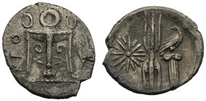 Bruttium, Triobol, Kroton, c. 400-350 BC; AR ... 