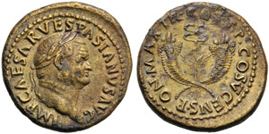 Vespasiano (69-79), Dupondio, Roma (per la ... 