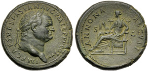 Vespasiano (69-79), Sesterzio, Roma, 77-78 ... 