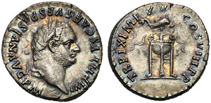 Tito (79-81), Denario, Roma, 80 d.C.; AR (g ... 