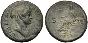 Julia (Titus, 79-81), Dupondius, Rome, AD ... 