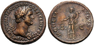 Domitian (81-96), As, Rome, AD 85; AE (g ... 