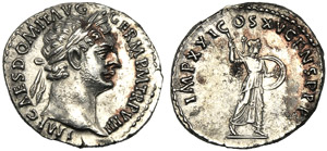 Domiziano (81-96), Denario, Roma, 90 d.C.; ... 