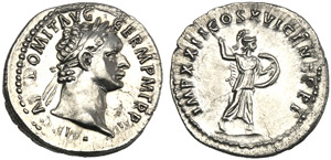 Domitian (81-96), Denarius, Rome, AD 92-93; ... 