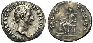 Nerva (96-98), Denario, Roma, 96 d.C.; AR (g ... 