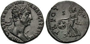 Trajan (98-117), As, Rome, AD 98-99; AE (g ... 