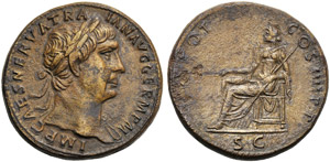 Traiano (98-117), Sesterzio, Roma, 101-102 ... 