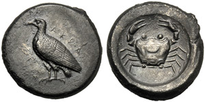 Sicilia, Didramma, Agrigento, c. 500-495 ... 