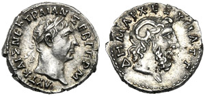 Trajan (98-117), Hemidrachm, Cyrenaica: ... 