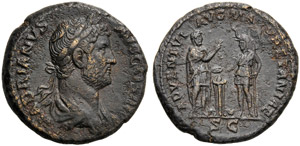Hadrian (117-138), Dupondius or As, Rome, AD ... 