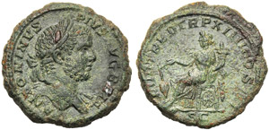 Caracalla (198-217), As, Rome, AD 211; AE (g ... 
