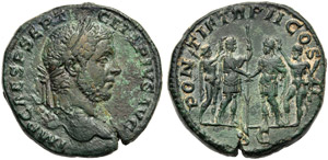 Geta (209-212), Sesterzio, Roma, 210 d.C.; ... 