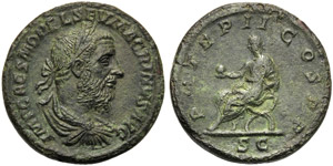 Macrino (217-218), Sesterzio, Roma, dicembre ... 