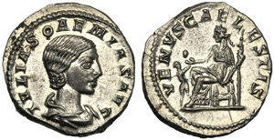 Giulia Soemia (Elagabalo, 218-222), Denario, ... 