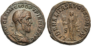 Pupieno (238), Sesterzio, Roma, c. Aprile - ... 