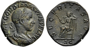 Gordiano III (238-244) , Sesterzio, Roma, ... 