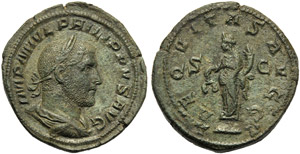 Philip I (244-249), Sestertius, Rome, c. AD ... 