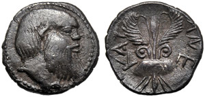 Sicily, Litra, Katane, c. 460 BC; AR (g ... 