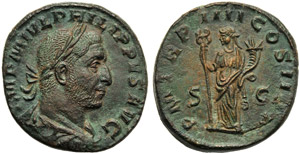 Filippo I (244-249), Sesterzio, Roma, 247 ... 