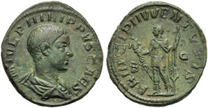 Philip II, as Caesar (Philip I, 244-249), ... 