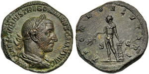 Trebonianus Gallus (251-253), Sestertius, ... 