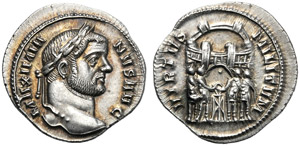 Maximian Herculius (286-310), Argenteus, ... 