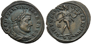 Constantine I, as Caesar (306-307), Nummus, ... 