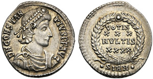Costanzo II (337-361), Siliqua, Sirmium, ... 