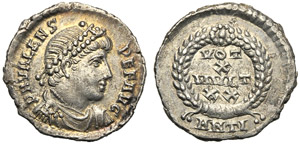 Valens (364-378), Siliqua, Antiochia, AD ... 