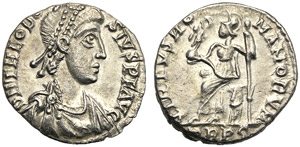 Teodosio I (379-395), Siliqua, Treviri, ... 