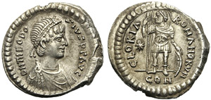 Teodosio II (402-450), Miliarense pesante, ... 