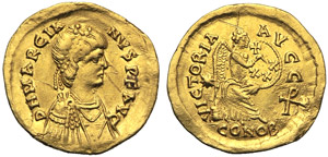 Marciano (450-457), Semisse, Zecca incerta, ... 