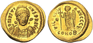 Giustino I (518-527), Solido, ... 