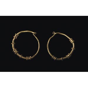 Pair of Roman gold earrings 1st – 2nd ... 