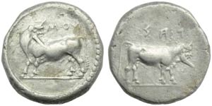 Bruttium, Laos, Stater, c. 480-460 BC; AR (g ... 