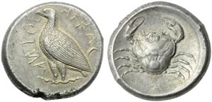 Sicily, Akragas, Tetradrachm, c. 471-430 BC; ... 