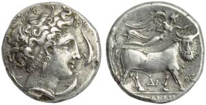 Campania, Neapolis, Didrachm, c. 300 BC; AR ... 