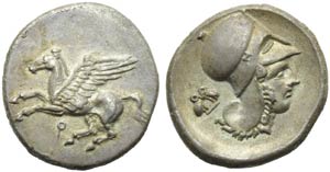 Corinzia, Corinto, Statere, c. 405-345 a.C.; ... 