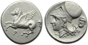 Corinthia, Corinth, Stater, c. 345-307 BC; ... 