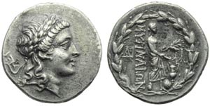 Eolia, Myrina, Dracma, c. 155-145 a.C.; AR ... 