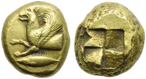 Ionia, Kyzicos, Stater, c. 550-500 BC; EL (g ... 